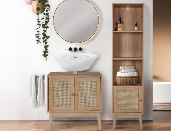 Έπιπλο μπάνιου Bali Home Deco Factory με ράφια και διαστάσεις 40x30x160cm