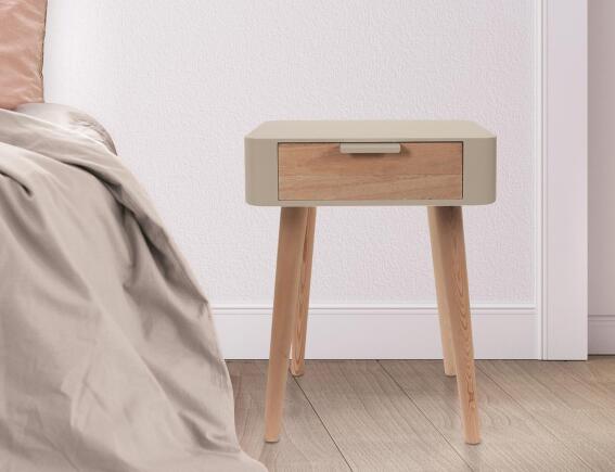 Κομοδίνο Home Deco Factory με διαστάσεις 35x40x48cm - Taupe