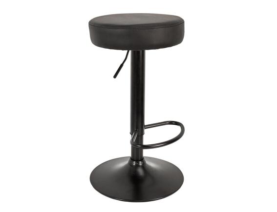 Σκαμπό μπαρ Mumford Home Deco Factory με ρυθμιζόμενο ύψος και διαστάσεις 36x36x63.5cm/83.5cm - Black