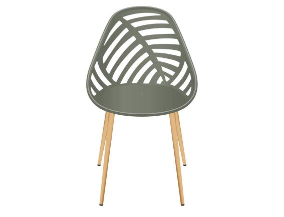 Home Deco Factory Alameda Καρέκλα Kήπου 52.3x53.3x83.4cm Olive