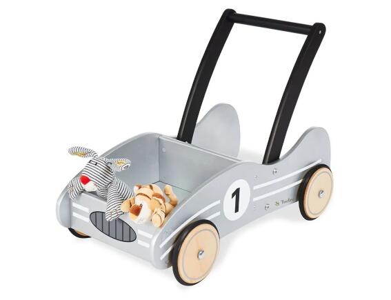 Ξύλινη Περπατούρα Kimi Pinolino με διαστάσεις 60x34x47cm - Ηλικίες 1 έτους και άνω - Silver