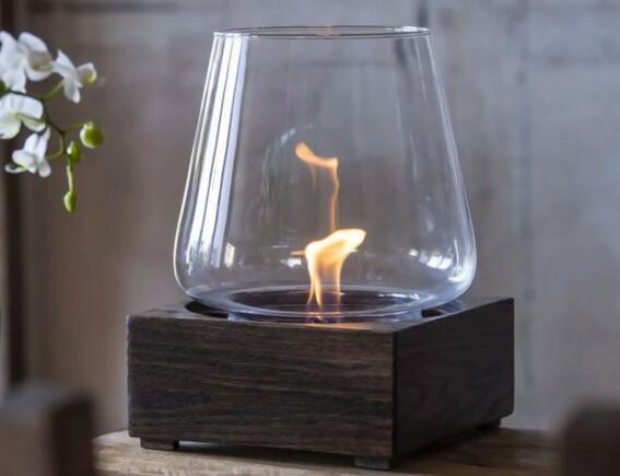 Επιτραπέζια Εστία Φωτιάς Poppy 17 Tenderflame με διάρκεια καύσης 4 - 5 ώρες, χωρητικότητα δεξαμενής 250ml και διαστάσεις 24x24x34.2cm - Black