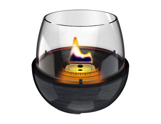 Επιτραπέζια Εστία Φωτιάς Tulip 18 Reactive Glaze Tenderflame με διάρκεια καύσης 3 - 4 ώρες, χωρητικότητα δεξαμενής 250ml και διαστάσεις 19.3x18cm - Black