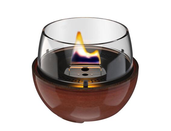 Επιτραπέζια Εστία Φωτιάς Tulip 14 Reactive Glaze Tenderflame με διάρκεια καύσης 4 - 5 ώρες, χωρητικότητα δεξαμενής 250ml και διαστάσεις 14.1x12.5cm - Amber