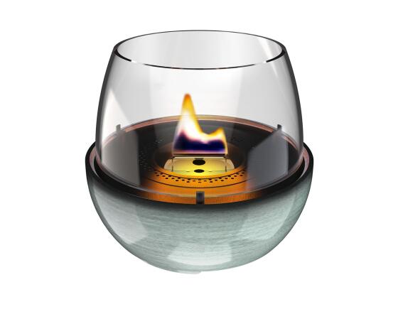 Επιτραπέζια Εστία Φωτιάς Tulip 18 Reactive Glaze Tenderflame με διάρκεια καύσης 3 - 4 ώρες, χωρητικότητα δεξαμενής 250ml και διαστάσεις 19.3x18cm - Green