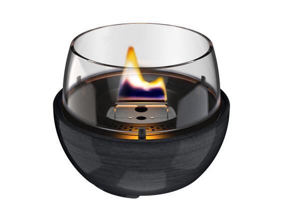 Tenderflame  Επιτραπέζια Εστία Φωτιάς Tulip 14 Reactive Glaze με διάρκεια καύσης 4 - 5 ώρες, χωρητικότητα δεξαμενής 250ml και διαστάσεις 14.1x12.5cm - Black