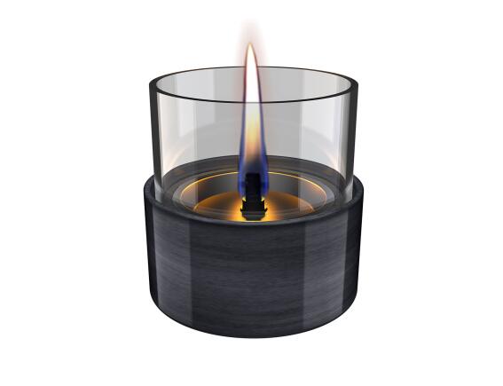 Επιτραπέζια Εστία Φωτιάς Aster 10 Reactive Glaze Tenderflame με διάρκεια καύσης 4 - 5 ώρες, χωρητικότητα δεξαμενής 200ml και διαστάσεις 9.8x9.7cm - Black