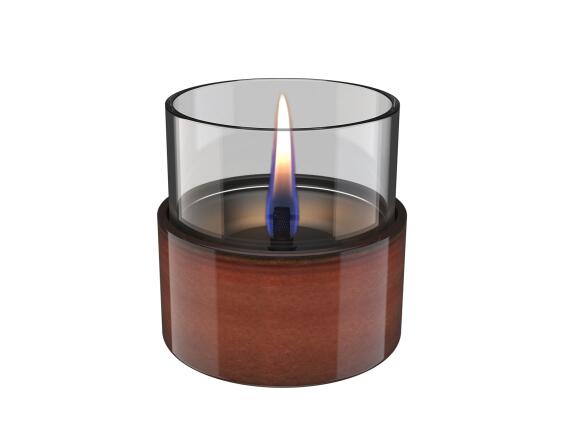 Επιτραπέζια Εστία Φωτιάς Aster 10 Reactive Glaze Tenderflame με διάρκεια καύσης 4 - 5 ώρες, χωρητικότητα δεξαμενής 200ml και διαστάσεις 9.8x9.7cm - Amber