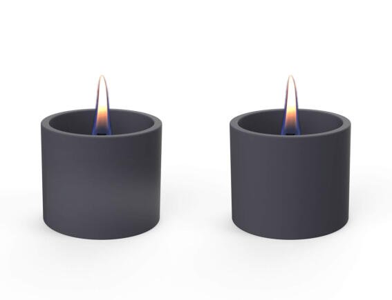 Επιτραπέζια Εστία Φωτιάς Breeze 8 Tenderflame με διάρκεια καύσης 4 - 5 ώρες, χωρητικότητα δεξαμενής 150ml και διαστάσεις 9x7.5cm - Black - 2 τεμάχια