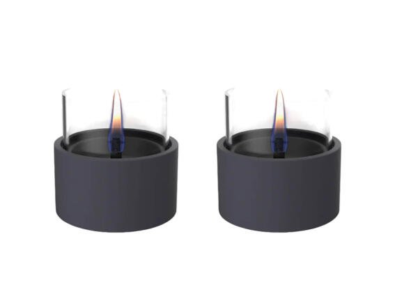 Σετ Duo Pack Επιτραπέζιες Εστίες Φωτιάς Breeze 10 Tenderflame με διάρκεια καύσης 4 - 5 ώρες, χωρητικότητα δεξαμενής 200ml και διαστάσεις 11x10.7cm - Black - 2 τεμάχια
