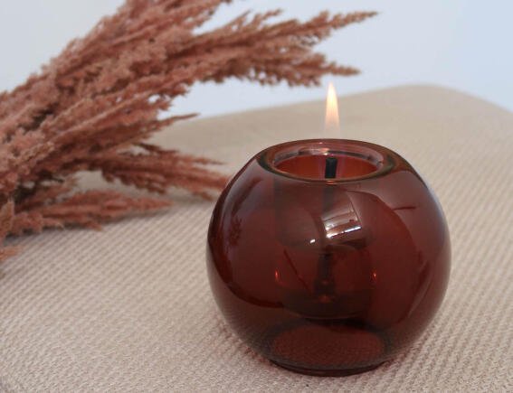 Tenderflame TF-600938 Globus Candle 15 Επιτραπέζια Εστία Φωτιάς Amber