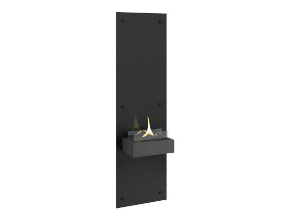 Tenderflame Alto Επιτοίχιο Tζάκι 500ml με Διάρκεια Καύσης 4 - 5 ώρες 40x23x130cm Μαύρο