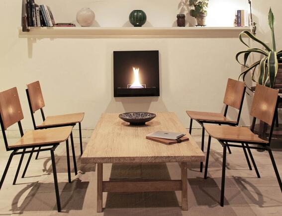 Επιτοίχιο Tζάκι Square 180 Tenderflame με διάρκεια καύσης 3 - 4 ώρες, χωρητικότητα δεξαμενής 1000ml και διαστάσεις 57.5x23x57.5cm - Black