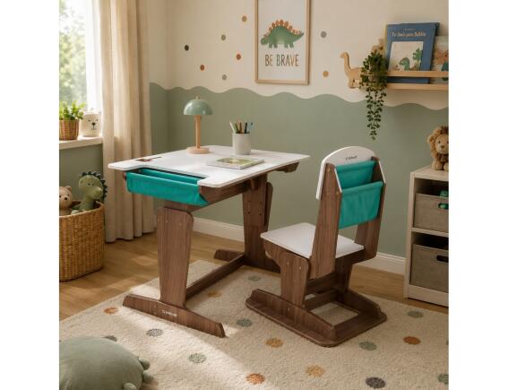 KidKraft Παιδικό Γραφείο Grow Together με ρυθμιζόμενο ύψος και διαστάσεις 110x55.25x65cm