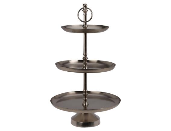 Εταζέρα Home & Styling με 3 επίπεδα και διαστάσεις 30x30x50cm - Silver