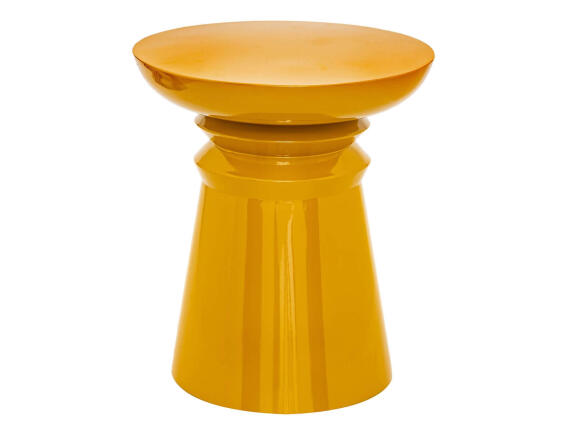 Atmosphera Τραπεζάκι Βοηθητικό Jaya 38x43cm Mustard Yellow