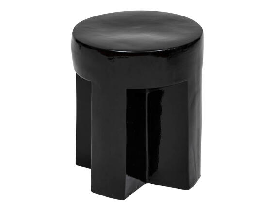 Atmosphera Βοηθητικό Τραπεζάκι Kriz 34x41cm Μαύρο