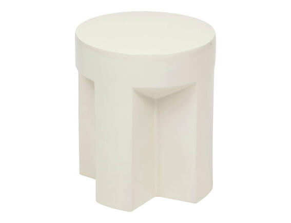 Atmosphera Βοηθητικό Τραπεζάκι Kriz 34x41cm Ivory