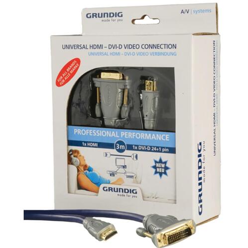 GRUNDIG Universal Καλώδιο-Μετατροπεας HDMI Σε DVI-D 24 + 1 Pin, 3 M 42166597