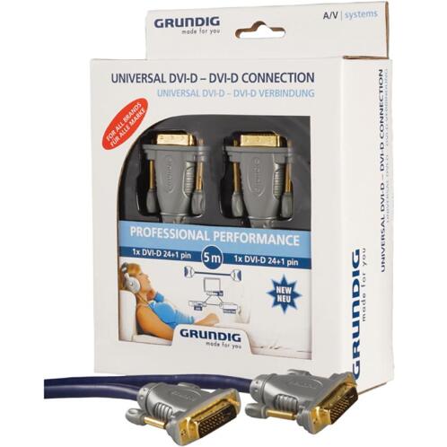 GRUNDIG Universal Καλώδιο-Μετατροπεας DVI-D 24 + 1 Pin Σε DVI-D 24 + 1 Pin, 5 M 42166641