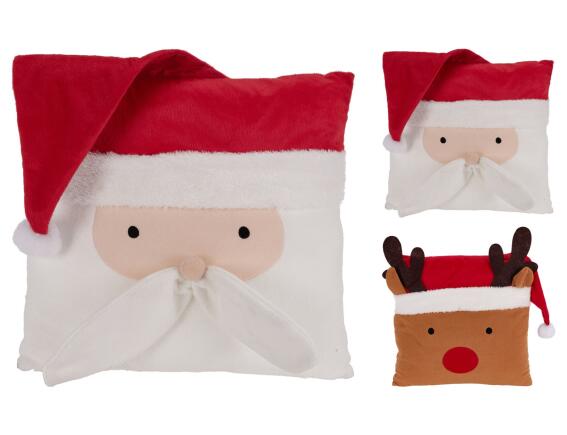 Διακοσμητικό Μαξιλάρι Χριστουγεννιάτικη Φιγούρα με διαστάσεις 32x15x53cm - Σε 2 επιλογές σχεδίου