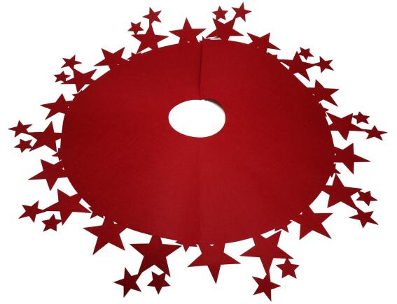 Ποδιά Χριστουγεννιάτικου Δέντρου με διάμετρο 98cm - Κόκκινο