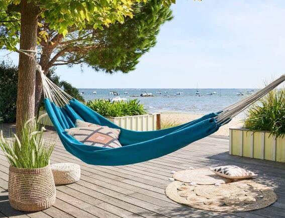 Hespéride Διπλή Αιώρα Yaqui με διαστάσεις 307x150x0.5cm - Duck Blue