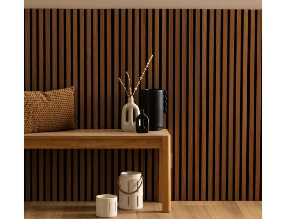 Ηχοαπορροφητική Επένδυση Τοίχου 3d Colva Atmosphera με διαστάσεις 60x2.1x120cm - Walnut