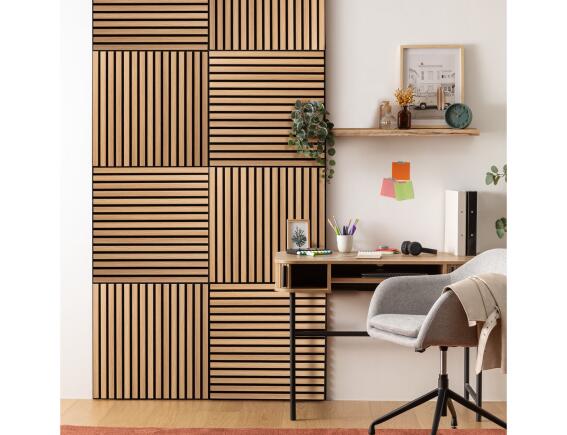 Ηχοαπορροφητική Επένδυση Τοίχου 3d Colva Atmosphera με διαστάσεις 60x2.1x60cm - Light oak