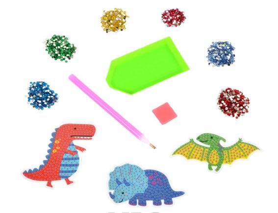 Colorem  Παιδικό Σετ Χειροτεχνίας με διαμαντάκια Friendly Dinos - Ηλικίες 6 ετών και άνω