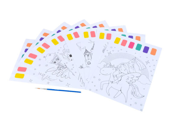 Colorem  Σετ Μαγικής Ζωγραφικής Πριγκίπισσα με διαστάσεις 21x28.5cm - Περιλαμβάνονται πινέλο και χρώματα άνω - Ηλικίες 6 ετών και - 8 τεμάχια