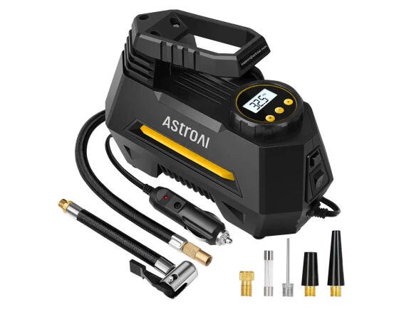 AstroAI  Αντλία Ελαστικών Ρεύματος CZK-3631 με ισχύ 120W, καλώδιο αναπτήρα και ταχύτητα άντλησης 35 l/min