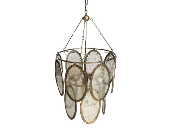 PTMD Luxury Living Φωτιστικό Οροφής Dairen  Μονόφωτο, με λαμπτήρα E27 και διαστάσεις 51x51x94cm - Gold