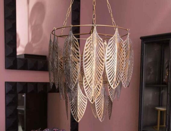 PTMD Luxury Living  Φωτιστικό Οροφής Travy Μονόφωτο, με λαμπτήρα E27 και διαστάσεις 47x47x125cm - Gold