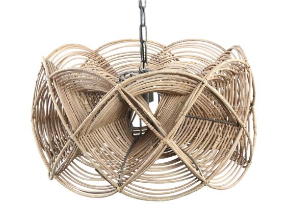 PTMD Luxury Living  Φωτιστικό Οροφής Yena Μονόφωτο, με λαμπτήρα E27 και διαστάσεις 57x57x30cm - Natural