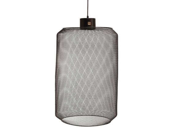 Φωτιστικό Οροφής Mesh PTMD Μονόφωτο, με λαμπτήρα E27 και διαστάσεις 48x48x80cm - Black