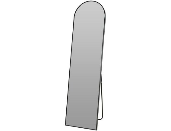 Διακοσμητικός καθρέφτης δαπέδου οβάλ, με διαστάσεις 40x2.5x150cm - Μαύρο