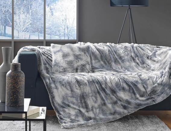 Douceur d'intérieur Κουβέρτα Antartic  με εσωτερική επένδυση fleece και διαστάσεις 180x220cm - Grey
