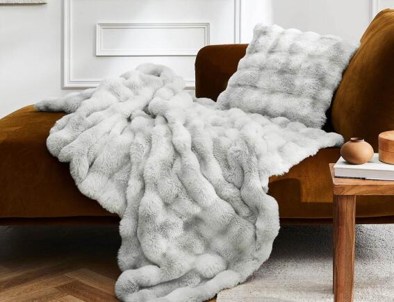 Douceur d'intérieur  Κουβέρτα Mounty με εσωτερική επένδυση fleece και διαστάσεις 125x150cm - Grey