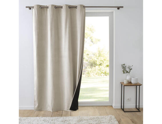 Douceur d'intérieur Κουρτίνα Υψηλής Σκίασης Polarchic  με τρουκς και διαστάσεις 140x260cm - Sand