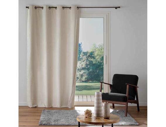 Douceur d'intérieur Κουρτίνα Συσκότισης Olympe  με τρουκς και διαστάσεις 140x260cm - Natural
