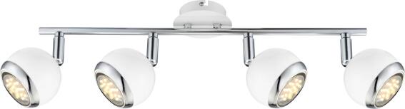 Globo Lighting Σπότ OMAN τετράφωτο λευκό  4xGU10 LED
