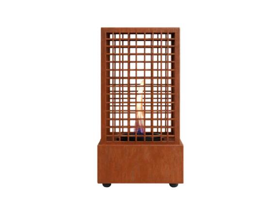 Tenderflame Agni 18 Επιτραπέζια Εστία Φωτιάς 250ml με διάρκεια καύσης 2 - 3 ώρες 18.5x18.5x36.5cm Corten