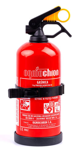 Πυροσβεστήρας αυτοκινήτου 1kg σκόνης BC 86x254mm