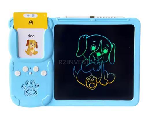 Εκπαιδευτικό Tablet & Αναγνώστης Καρτών 2 σε 1 – Μάθηση Αγγλικών & Δημιουργική Ζωγραφική Μπλε 5908222241742 SPM