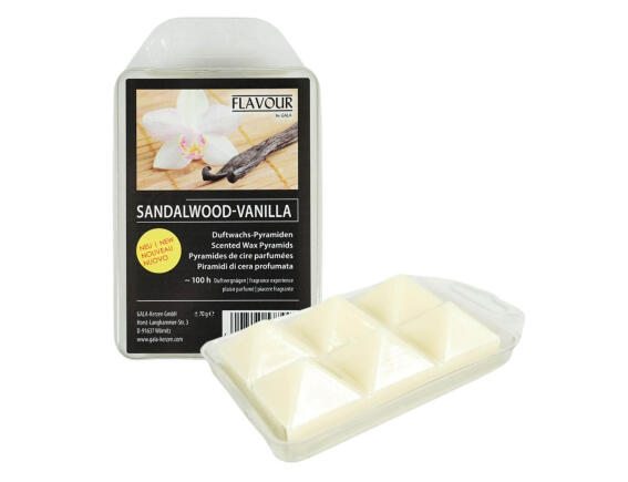 Gala Αρωματικά Wax Melts με άρωμα Sandalwood/Vanilla και σχήμα πυραμίδας - 70g