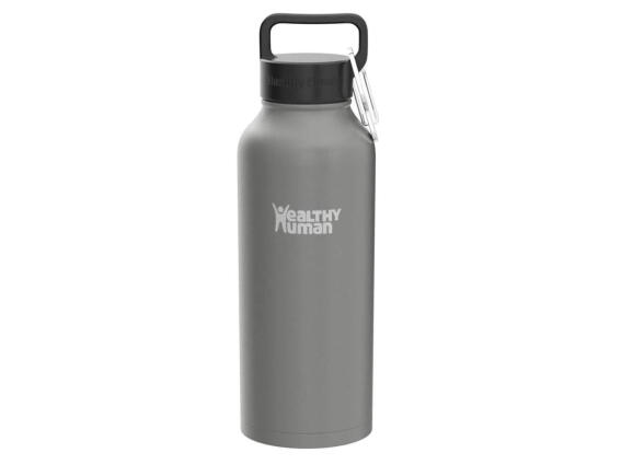 Μπουκάλι Θερμός Stein Healthy Human με χωρητικότητα 621ml και διατήρηση θερμοκρασίας 12h ζεστό / 24h κρύο - Slate Gray