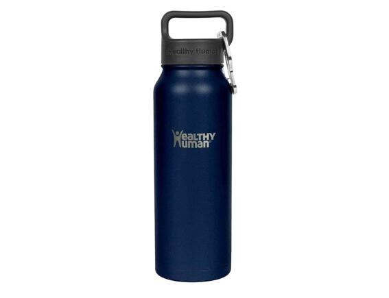 Μπουκάλι Θερμός Stein Healthy Human με χωρητικότητα 621ml και διατήρηση θερμοκρασίας 12h ζεστό / 24h κρύο - Navy