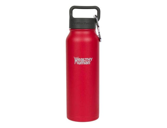 Μπουκάλι Θερμός Stein Healthy Human με χωρητικότητα 621ml και διατήρηση θερμοκρασίας 12h ζεστό / 24h κρύο - Red Hot