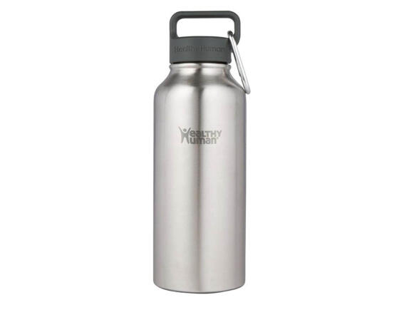 Μπουκάλι Θερμός Stein Healthy Human με χωρητικότητα 621ml και διατήρηση θερμοκρασίας 12h ζεστό / 24h κρύο - Brushed Steel